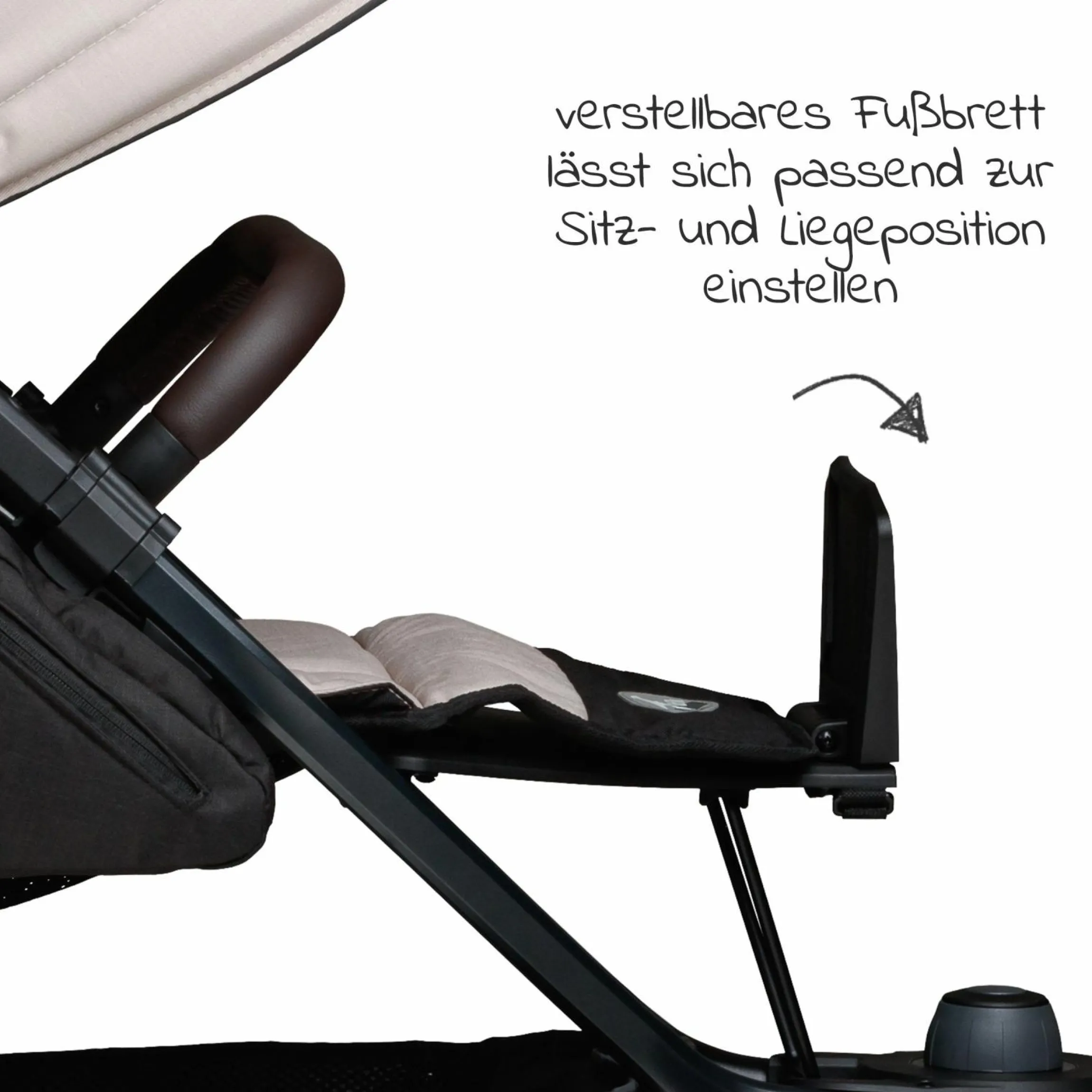 Buggy & Sportkinderwagen Mono 2 mit Luftkammerreifen inkl. Sportsitz bis 34 kg + XXL-Zamboo Zubehörpaket - Sand