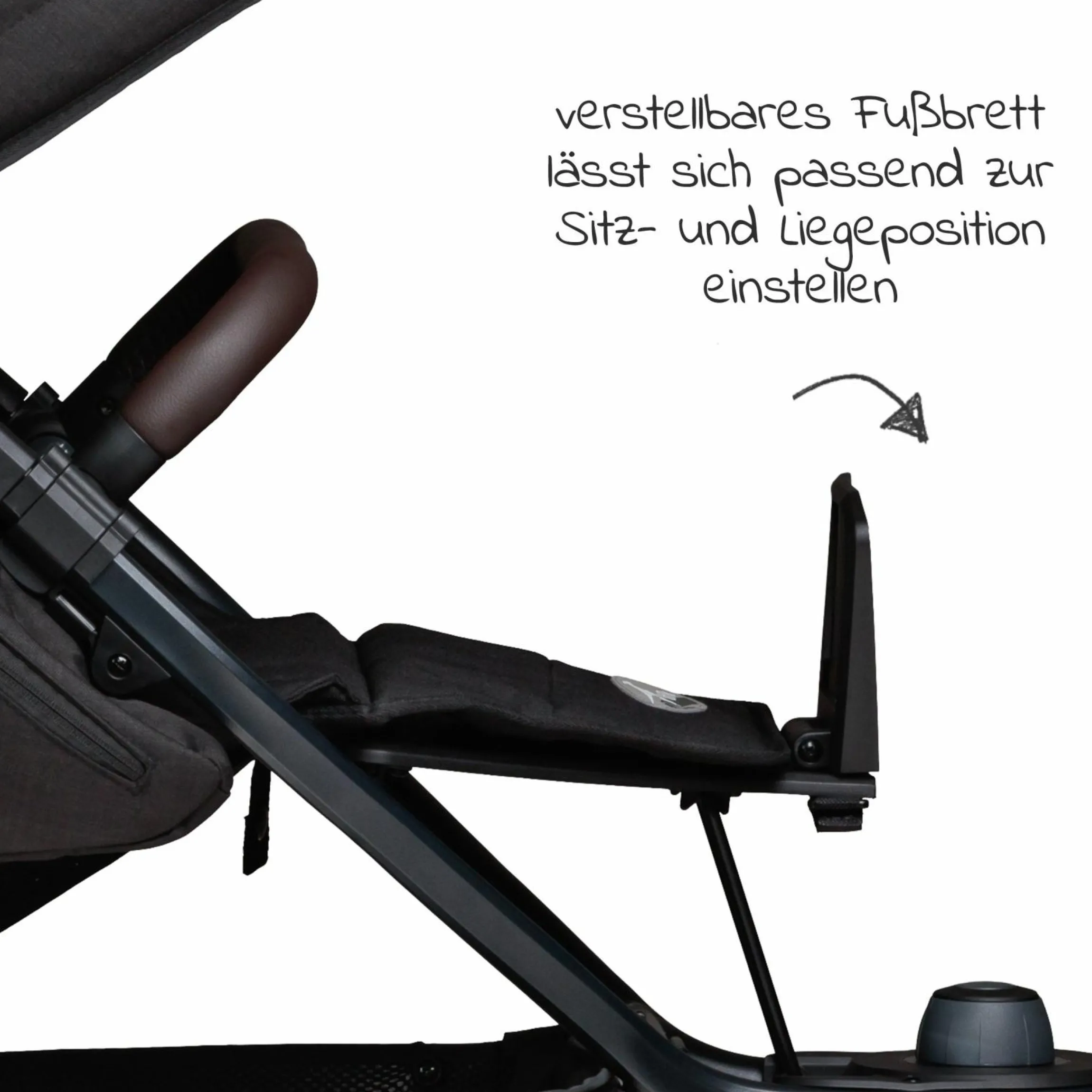 Buggy & Sportkinderwagen Mono 2 mit Luftkammerreifen inkl. Sportsitz bis 34 kg + XXL-Zamboo Zubehörpaket - Schwarz