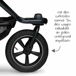 Buggy & Sportkinderwagen Mono 2 mit Luftreifen inkl. Sportsitz bis 34 kg + XXL-Zamboo Zubehörpaket - Sand