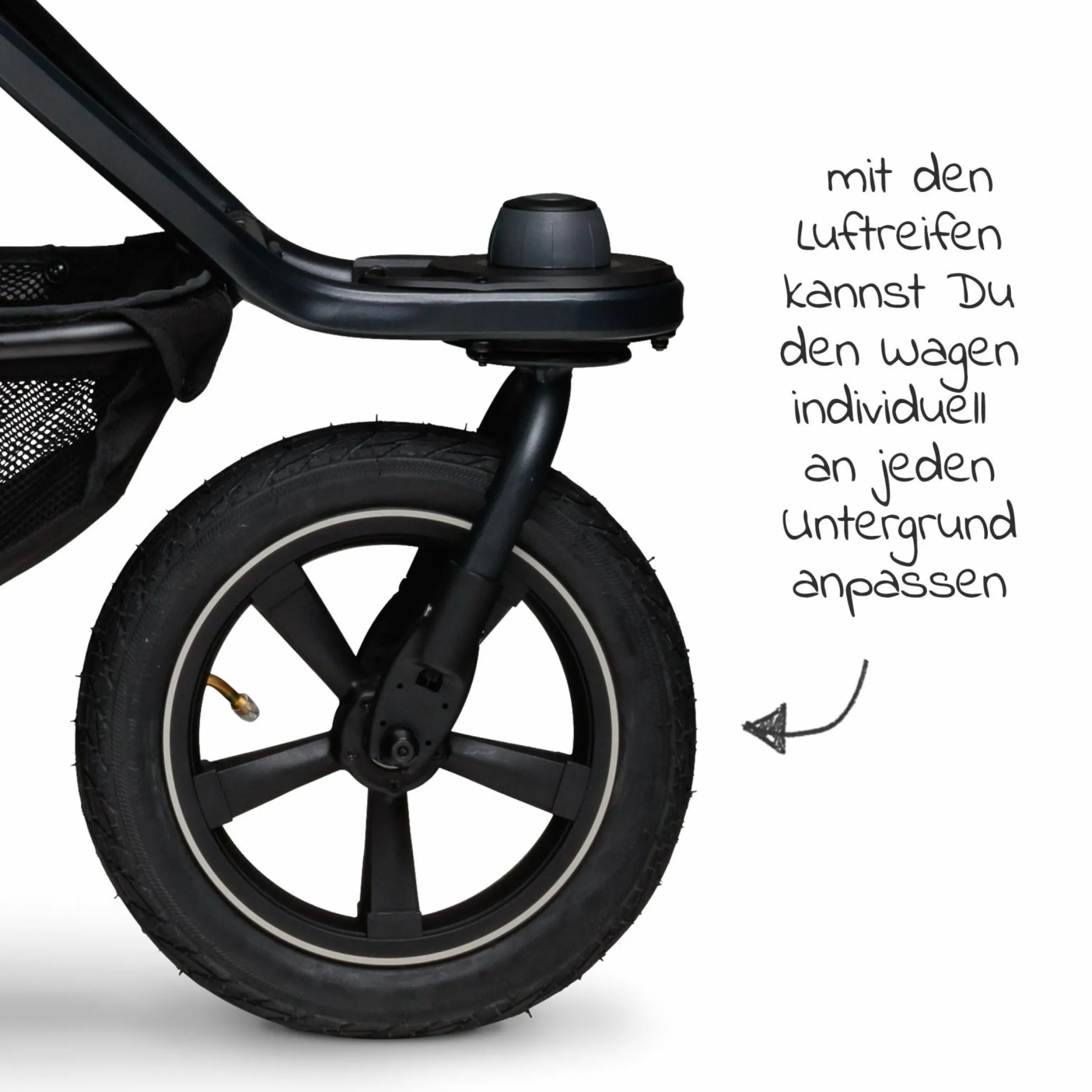 Buggy & Sportkinderwagen Mono 2 mit Luftreifen inkl. Sportsitz bis 34 kg + XXL-Zamboo Zubehörpaket - Sand