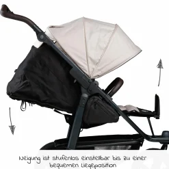 Buggy & Sportkinderwagen Mono 2 mit Luftreifen inkl. Sportsitz bis 34 kg + XXL-Zamboo Zubehörpaket - Sand
