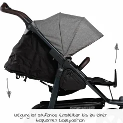 Buggy & Sportkinderwagen Mono 2 mit Luftreifen inkl. Sportsitz bis 34 kg + XXL-Zamboo Zubehörpaket - Premium Grau