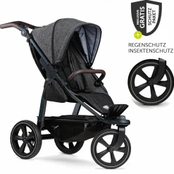 Buggy & Sportkinderwagen Mono 2 mit Luftkammerreifen Sportsitz bis 34 kg + XXL-Zamboo Zubehörpaket - Premium Anthrazit