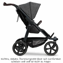 Buggy & Sportkinderwagen Mono 2 mit Luftkammerreifen Sportsitz bis 34 kg + XXL-Zamboo Zubehörpaket - Premium Anthrazit