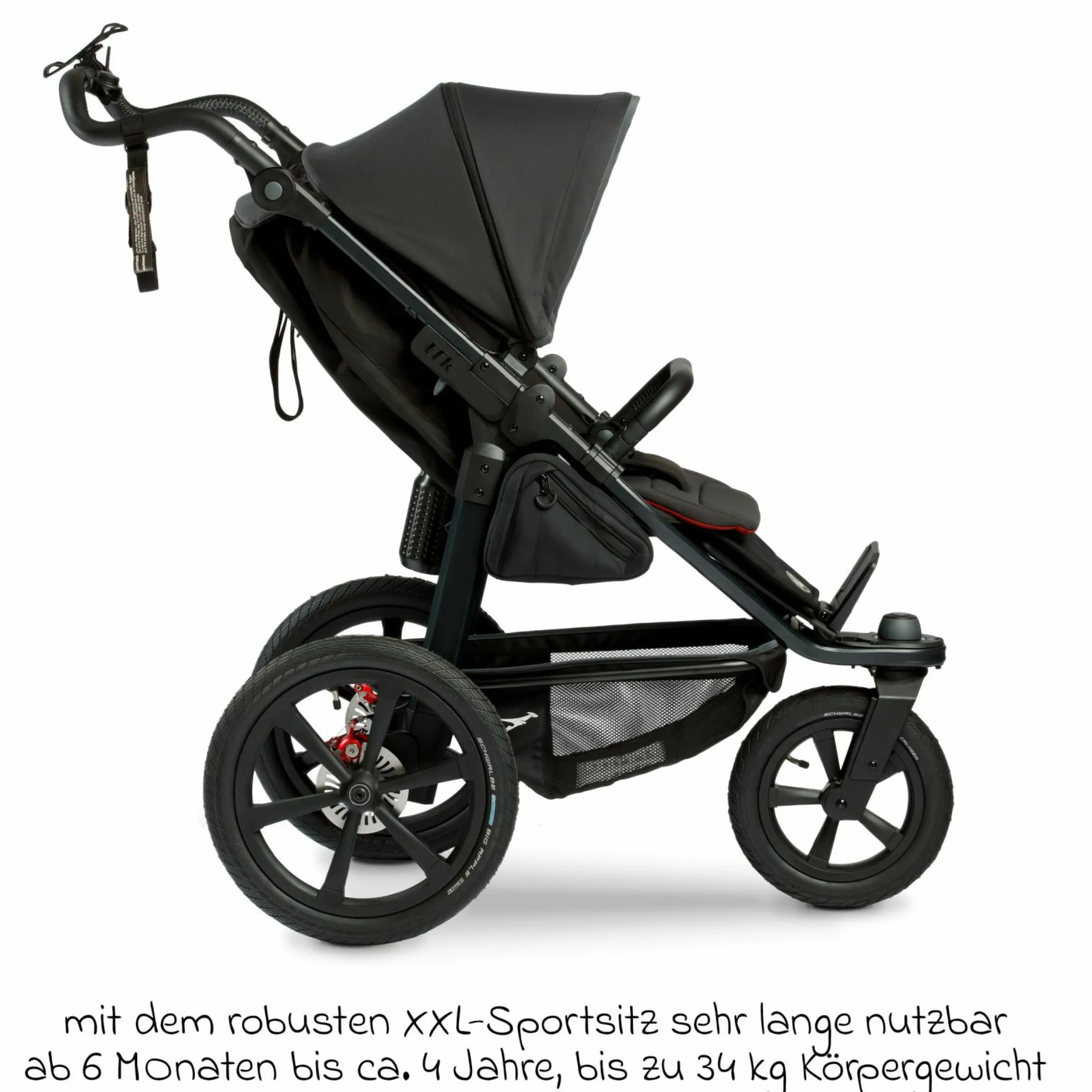 Buggy & Sportkinderwagen Pro mit Luftreifen inkl. Sportsitz bis 34 kg inkl. Maxi-Cosi Pebble Pro, Handyhalter, Getränkeflasche, Schnullertasche, Buggybuch & XXL Zubehörpaket - Anthrazit - Kollektion 2024