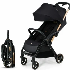 Buggy & Sportwagen APINO bis 24 kg mit Auto Fold, Liegeposition nur 7,5 kg - Raven Black