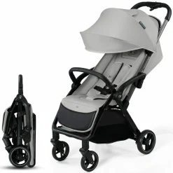 Buggy & Sportwagen APINO bis 24 kg mit Auto Fold, Liegeposition nur 7,5 kg - Dove Grey