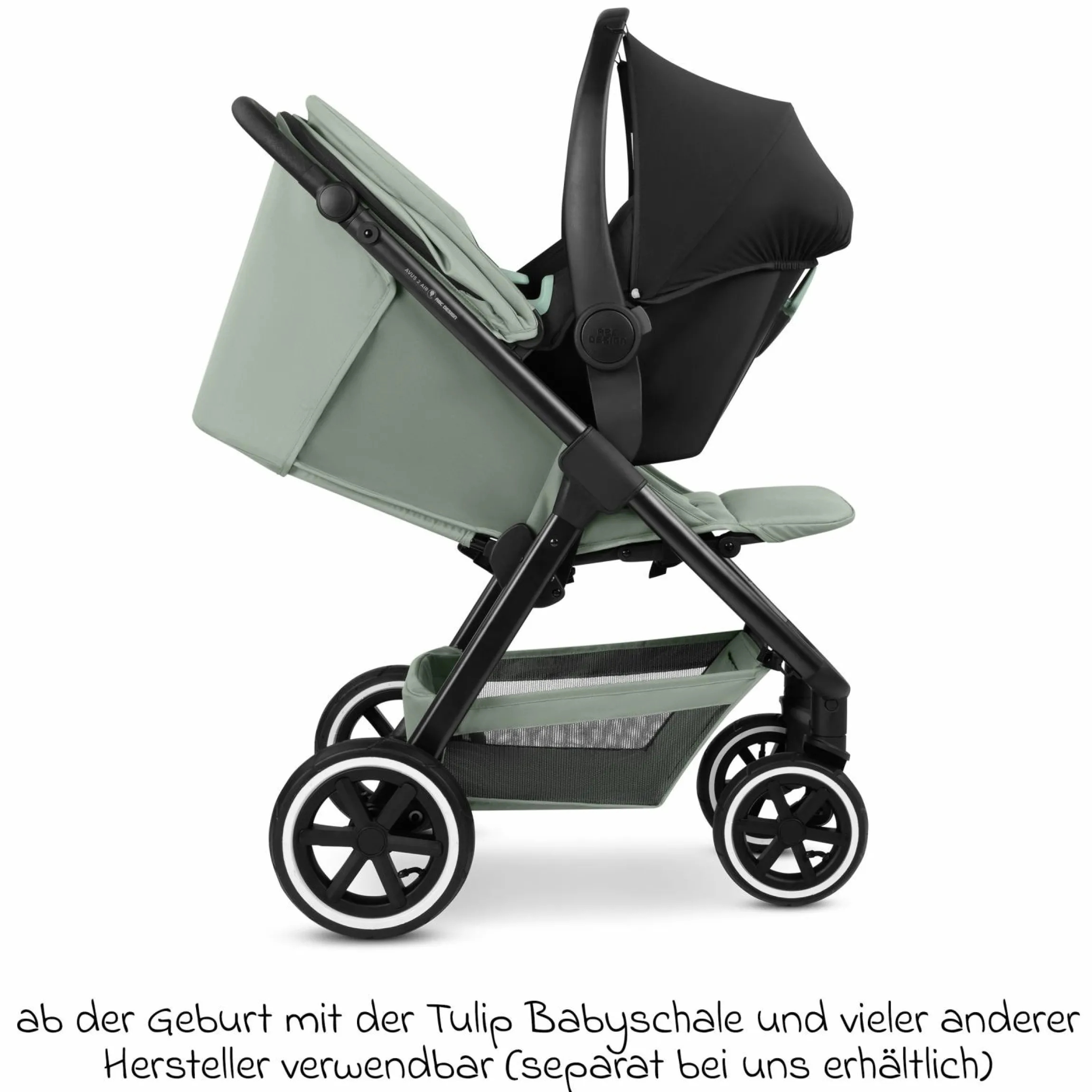 Buggy & Sportwagen Avus 2 Air mit Lufträdern, Einhand-Faltung und höhenverstellbarem Schieber - Pine - Kollektion 2025