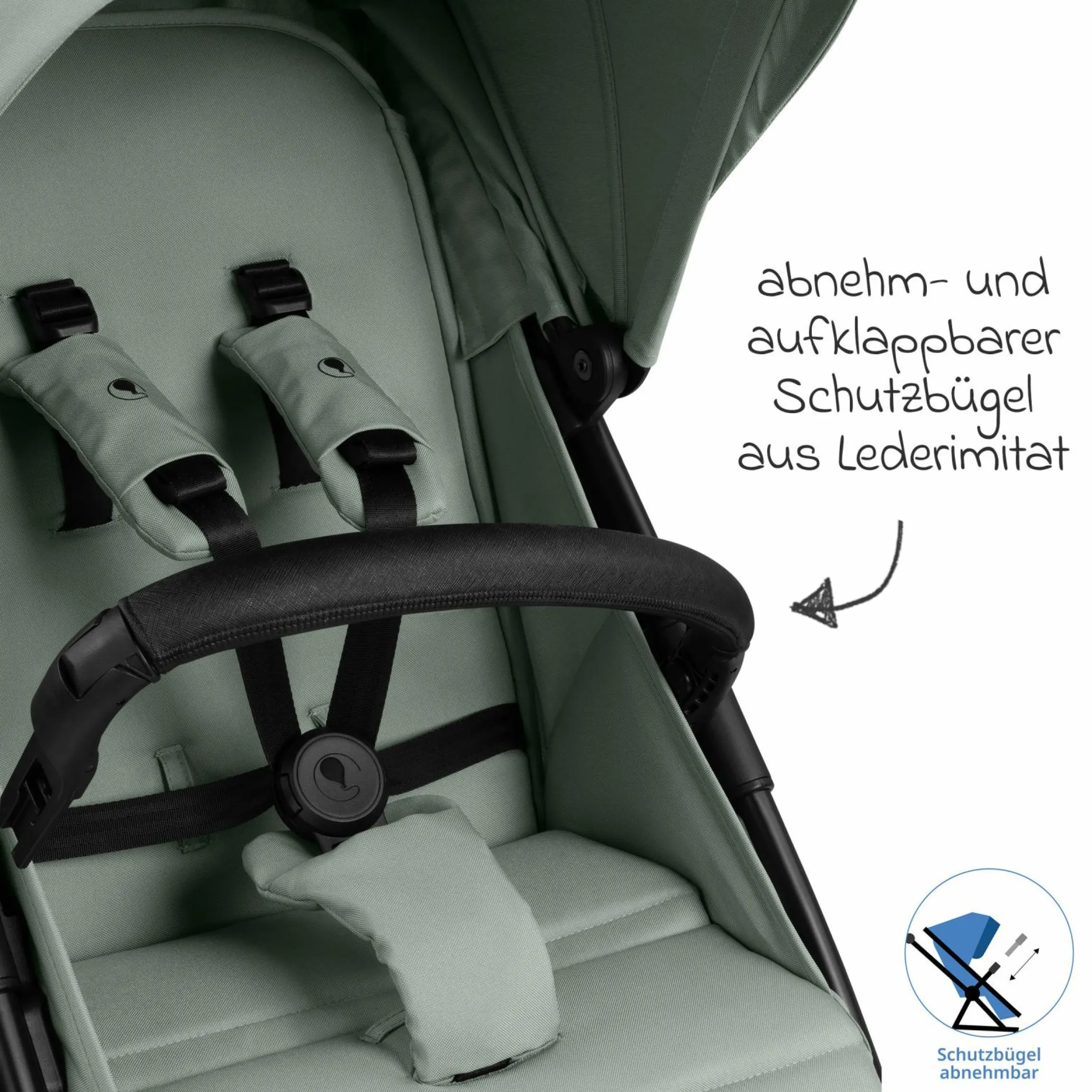 Buggy & Sportwagen Avus 2 Air mit Lufträdern, Einhand-Faltung und höhenverstellbarem Schieber - Pine - Kollektion 2025