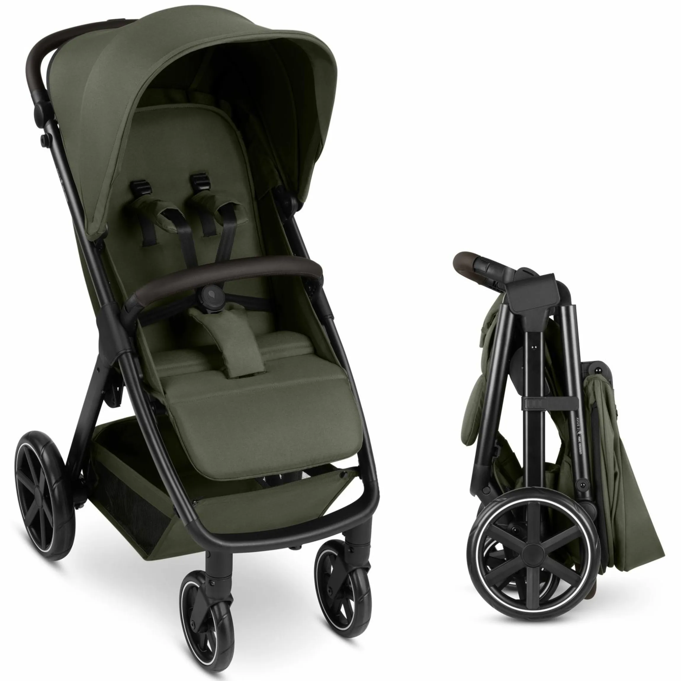 Buggy & Sportwagen Avus 2 mit Einhand-Faltung und höhenverstellbarem Schieber - Pure - Avocado - Kollektion 2025