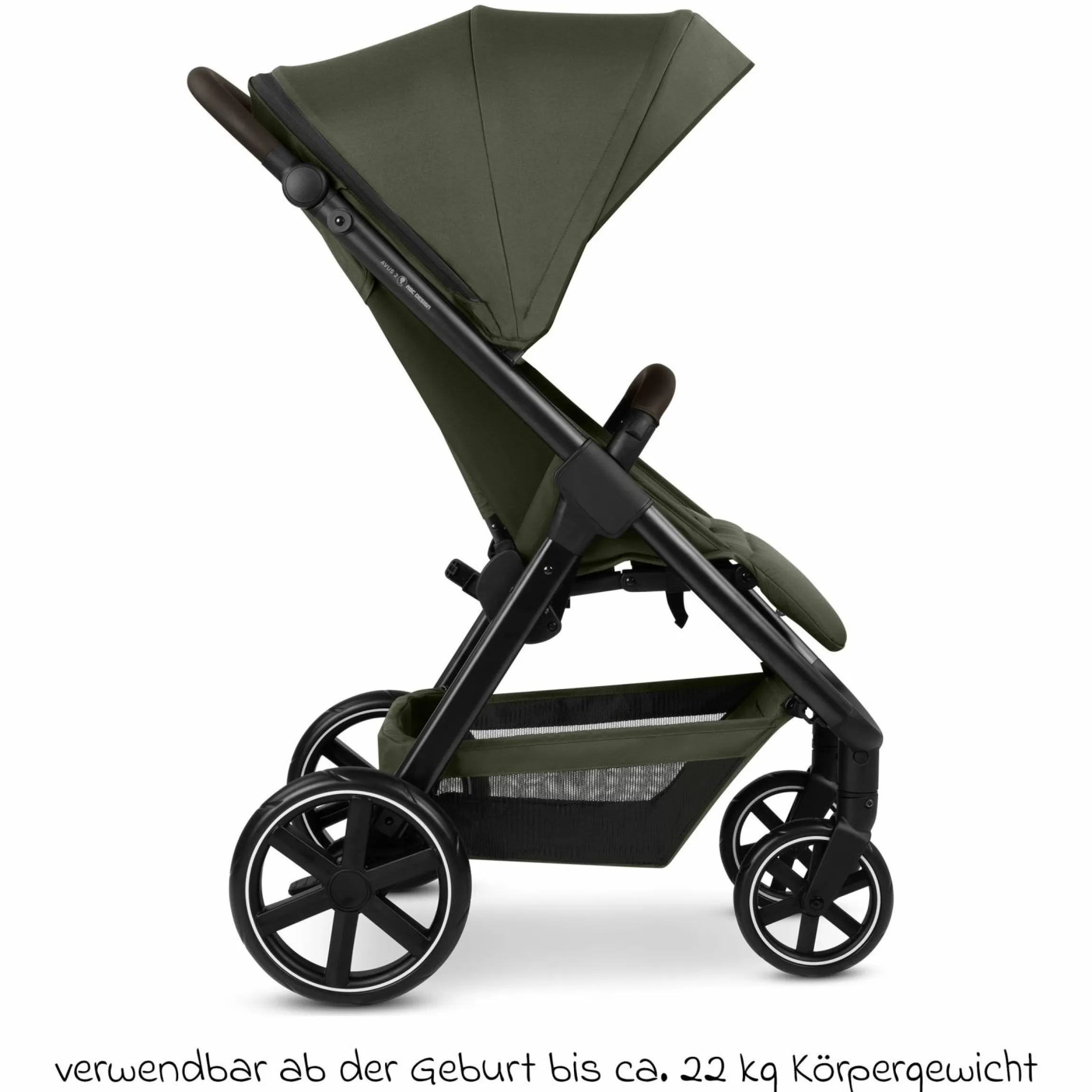Buggy & Sportwagen Avus 2 mit Einhand-Faltung und höhenverstellbarem Schieber - Pure - Avocado - Kollektion 2025