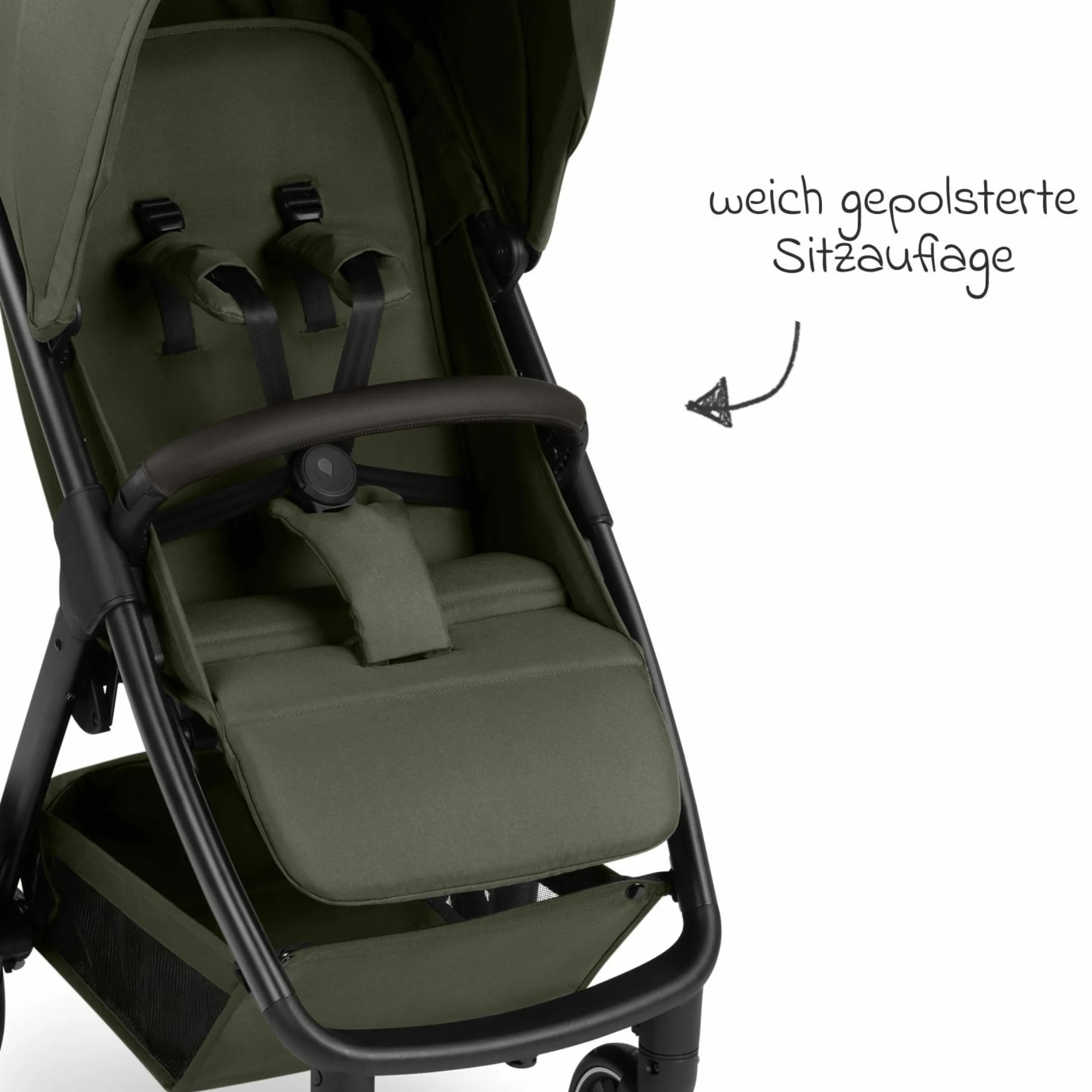 Buggy & Sportwagen Avus 2 mit Einhand-Faltung und höhenverstellbarem Schieber - Pure - Avocado - Kollektion 2025