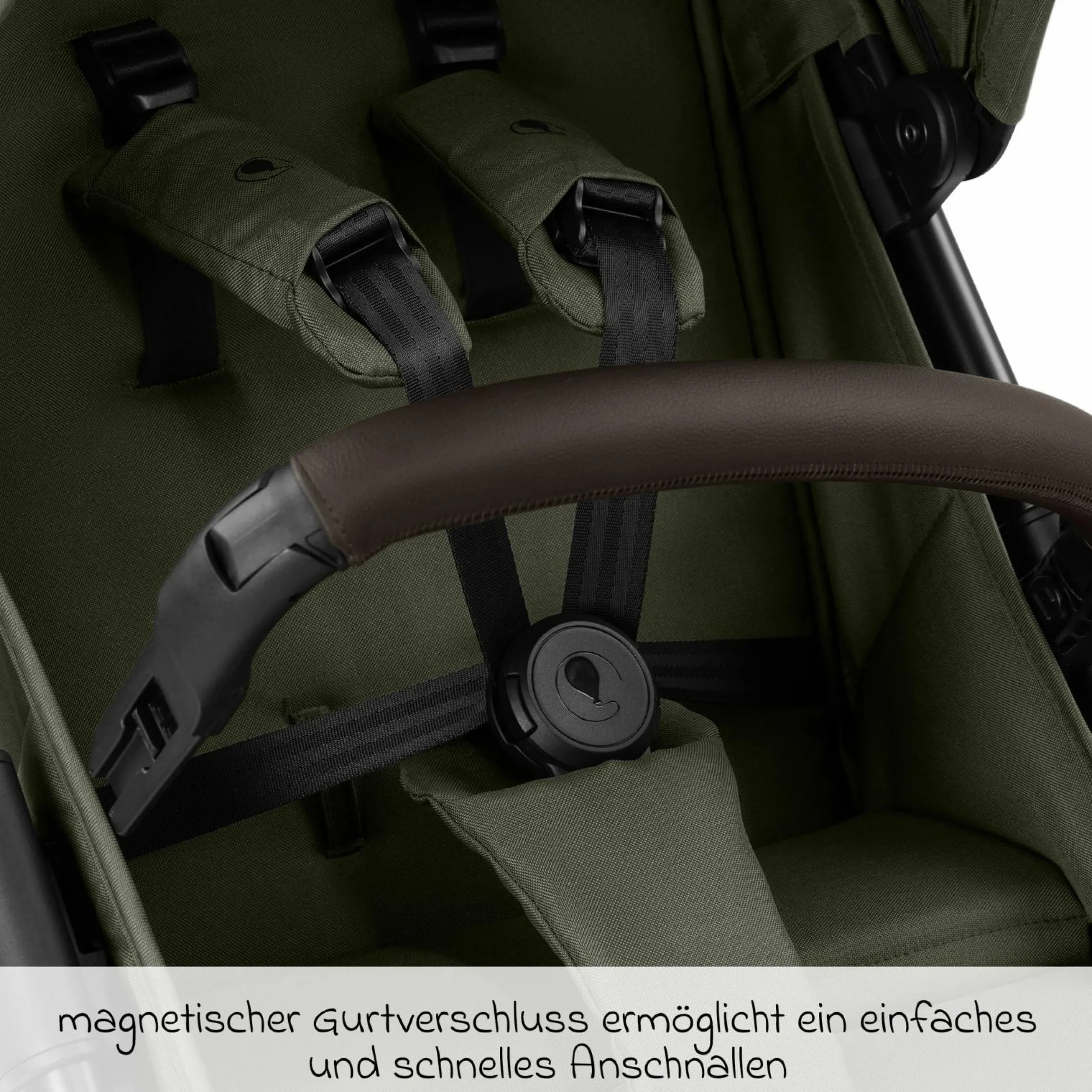 Buggy & Sportwagen Avus 2 mit Einhand-Faltung und höhenverstellbarem Schieber - Pure - Avocado - Kollektion 2025