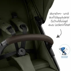 Buggy & Sportwagen Avus 2 mit Einhand-Faltung und höhenverstellbarem Schieber - Pure - Avocado - Kollektion 2025