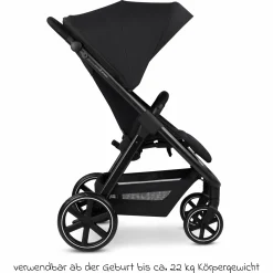 Buggy & Sportwagen Avus 2 mit Einhand-Faltung und höhenverstellbarem Schieber - Pure - Coal