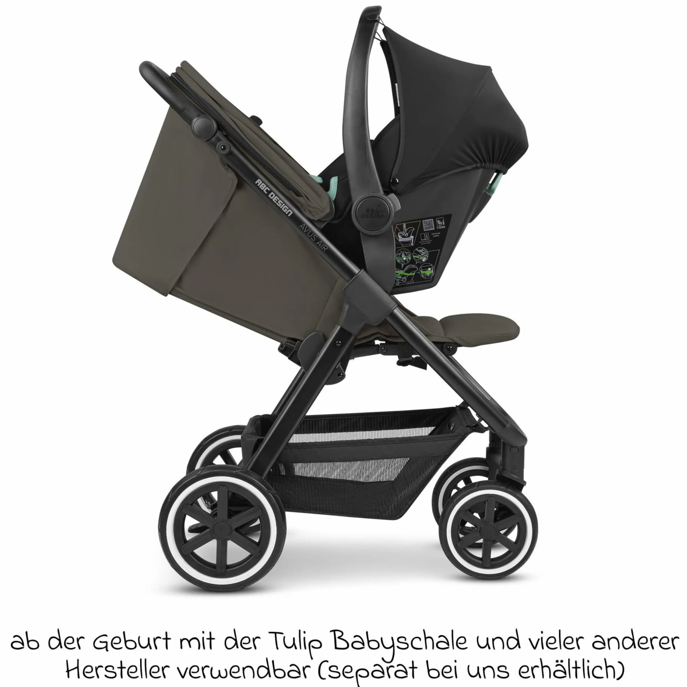 Buggy & Sportwagen Avus Air mit Lufträdern - Einhand-Faltung und höhenverstellbarem Schieber (bis 25 kg belastbar) - Cloud - Kollektion 2024