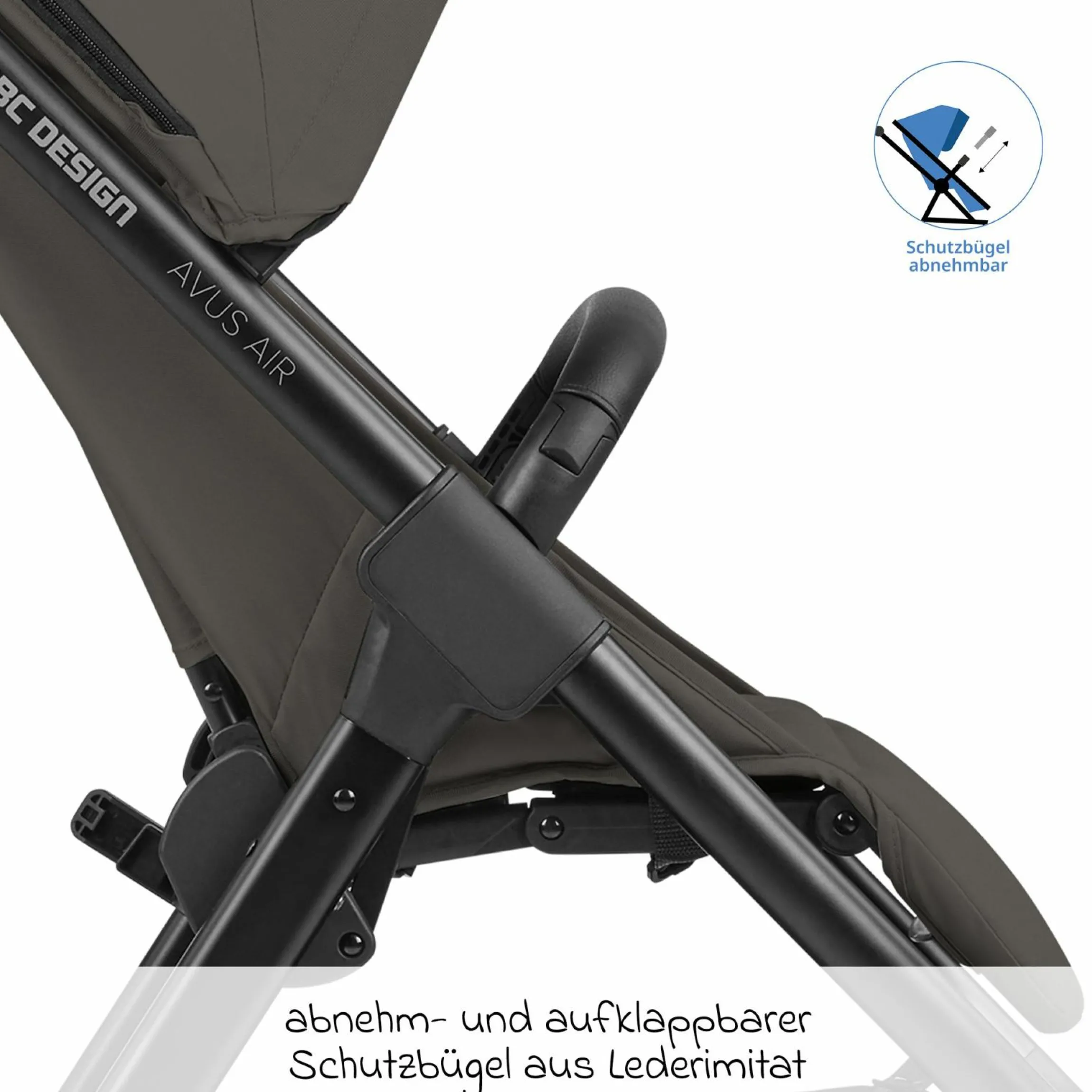 Buggy & Sportwagen Avus Air mit Lufträdern - Einhand-Faltung und höhenverstellbarem Schieber (bis 25 kg belastbar) - Cloud - Kollektion 2024