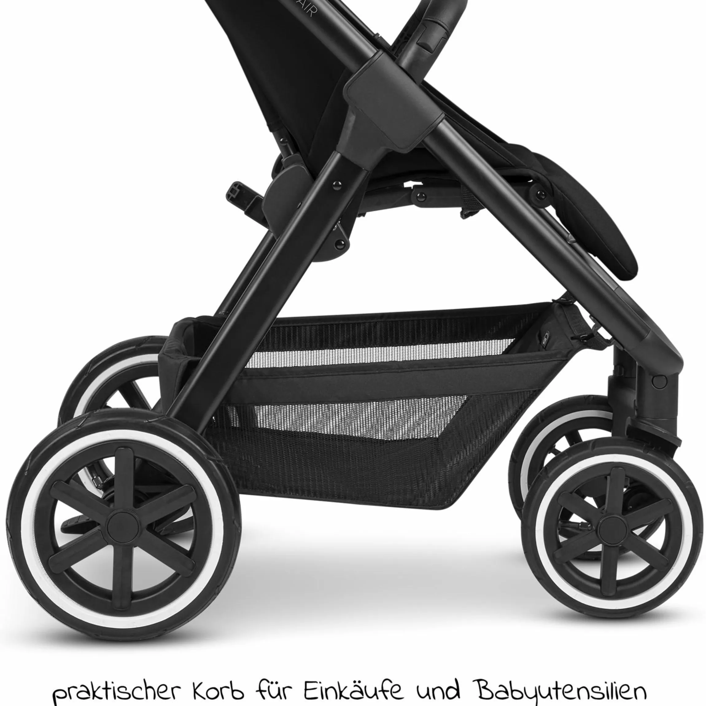 Buggy & Sportwagen Avus Air mit Lufträdern - Einhand-Faltung und höhenverstellbarem Schieber (bis 25 kg belastbar) - Ink - Kollektion 2024