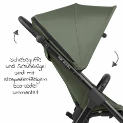 Buggy & Sportwagen Avus Air mit Lufträdern - Einhand-Faltung und höhenverstellbarem Schieber (bis 25 kg belastbar) - Olive - Kollektion 2024