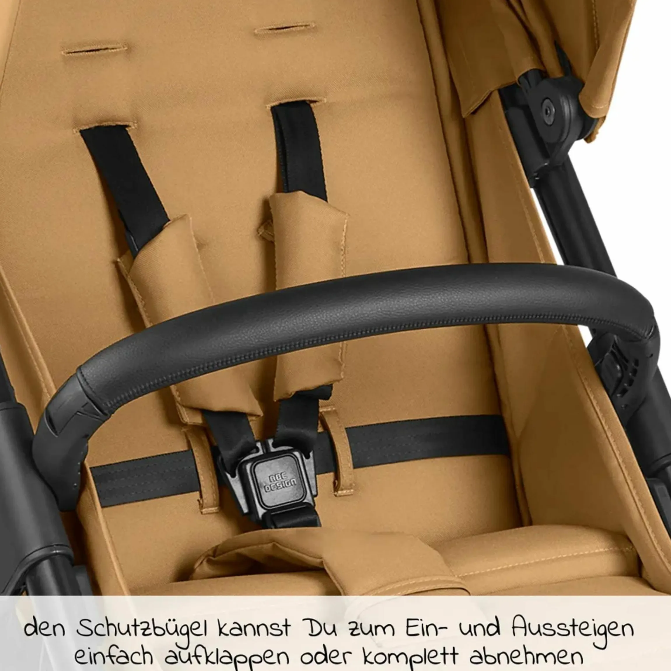 Buggy & Sportwagen Avus inkl. Autositz Pebble Pro mit Einhand-Faltung und höhenverstellbarem Schieber (bis 25 kg belastbar) - Honey
