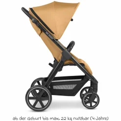 Buggy & Sportwagen Avus inkl. Reboarder Pearl Pro 2 - mit Einhand-Faltung und höhenverstellbarem Schieber (bis 25 kg belastbar) - Honey