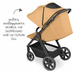Buggy & Sportwagen Avus mit Einhand-Faltung und höhenverstellbarem Schieber (bis 25 kg belastbar) - Honey - Kollektion 2024
