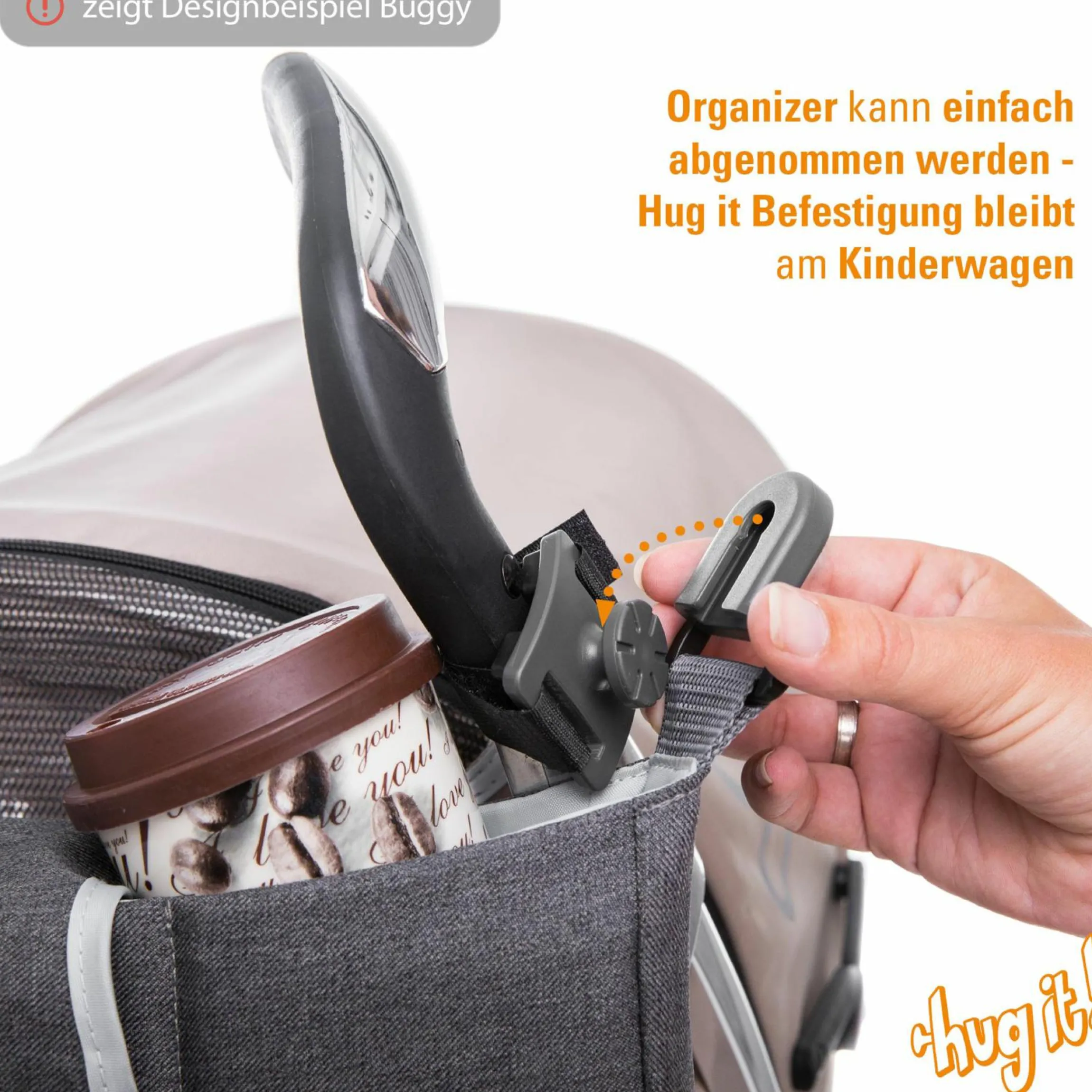 Buggy & Sportwagen Brisk LX bis 22 kg belastbar mit Liegefunktion,Einhand-Faltung inkl. Organizer Hug it!, Insektenschutz & Regenschutz - Laurel - Kollektion 2025