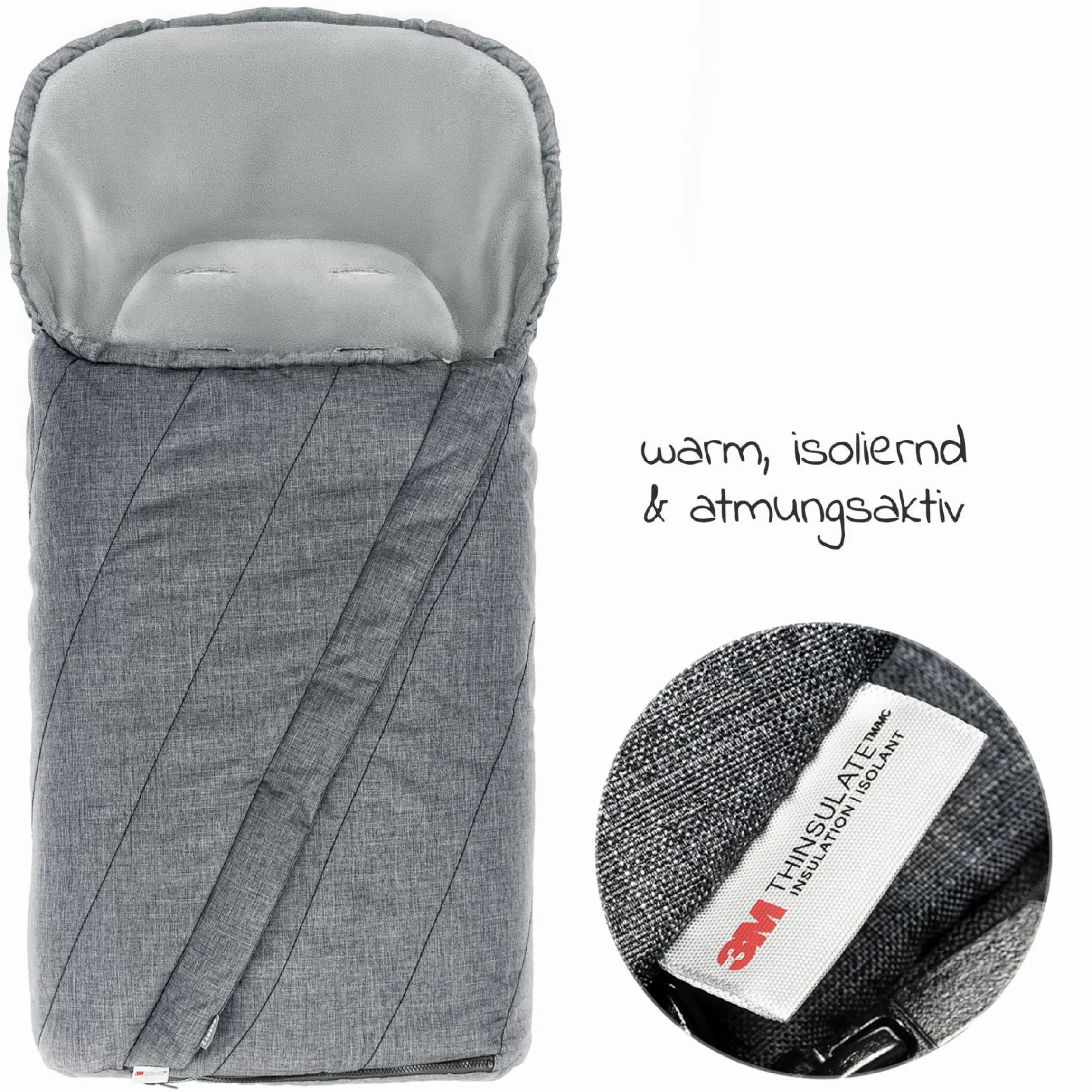 Buggy & Sportwagen Brisk LX bis 22 kg belastbar mit Liegefunktion, Einhand-Faltung inkl. Fußsack 3M - Laurel - Kollektion 2025