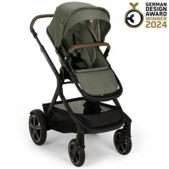 Buggy & Sportwagen DEMI next bis 22 kg mit magnetischem Gurtverschluss, umsetzbarem Allwettersitz, höhenverstellbarem Schieber, integrierter Sichtschutz inkl. Adapter & Regenschutz - Pine - Kollektion 2025