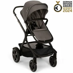 Buggy & Sportwagen DEMI next bis 22 kg mit magnetischem Gurtverschluss, umsetzbarem Allwettersitz, höhenverstellbarem Schieber, integrierter Sichtschutz inkl. Adapter & Regenschutz - Thunder - Kollektion 2025