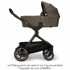 Buggy & Sportwagen DEMI next bis 22 kg mit magnetischem Gurtverschluss, umsetzbarem Allwettersitz, höhenverstellbarem Schieber, integrierter Sichtschutz inkl. Adapter & Regenschutz - Thunder - Kollektion 2025
