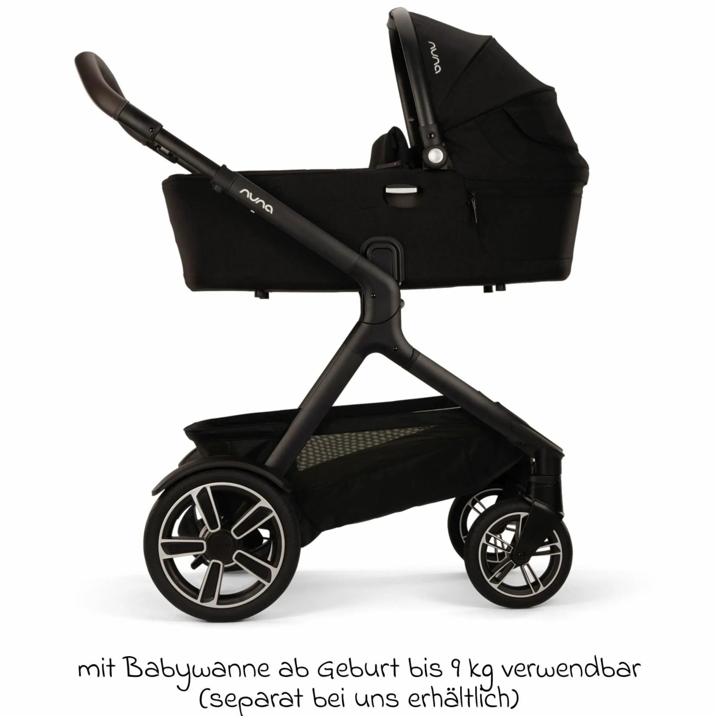 Buggy & Sportwagen DEMI next bis 22 kg mit magnetischem Gurtverschluss, umsetzbarem Allwettersitz, höhenverstellbarem Schieber, integrierter Sichtschutz inkl. Adapter & Regenschutz - Caviar - Kollektion 2025