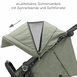 Buggy & Sportwagen Fill Allrounder bis 22 kg belasbar mit verstellbarem Schieber - Grün Melange