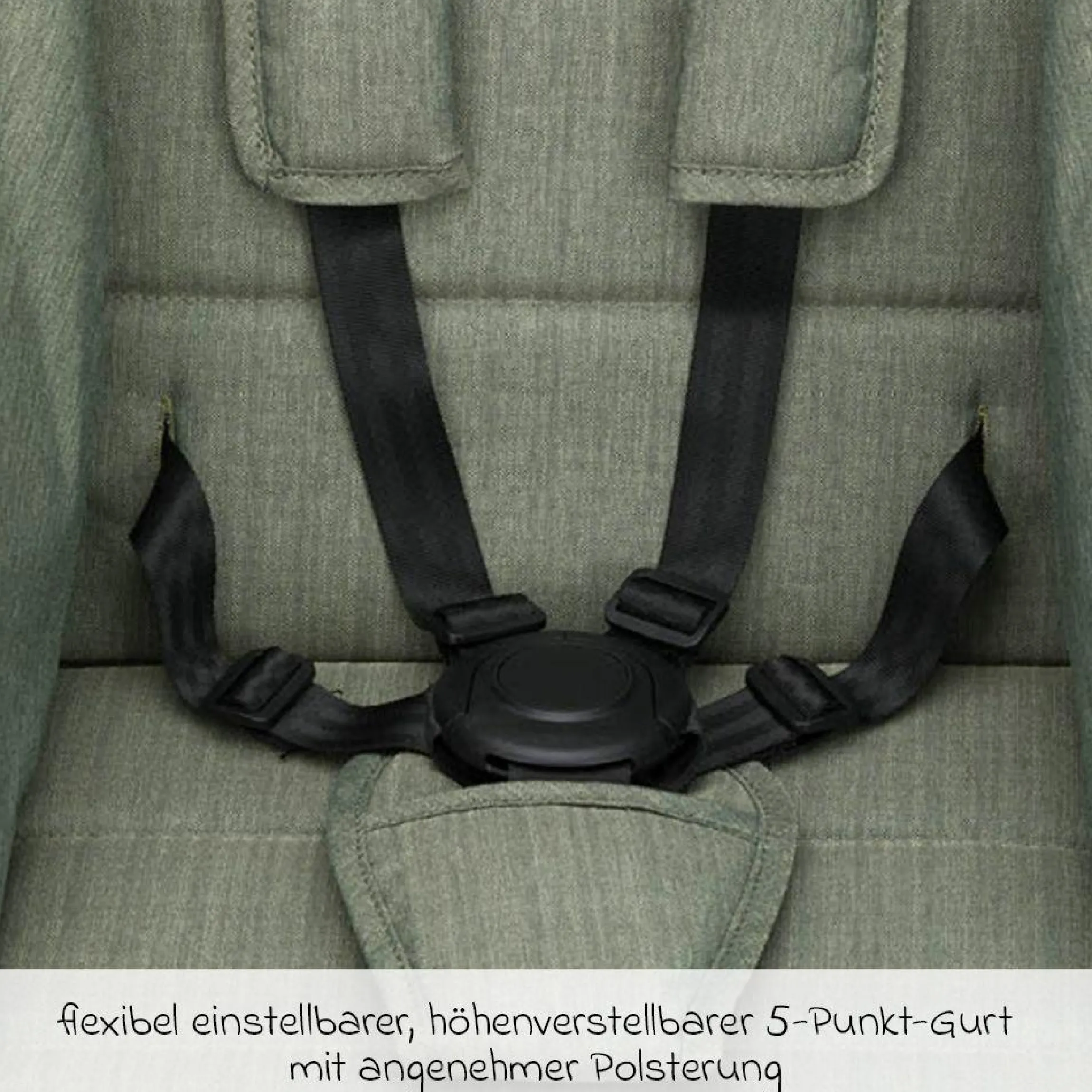 Buggy & Sportwagen Fill Allrounder bis 22 kg belasbar mit verstellbarem Schieber - Grün Melange