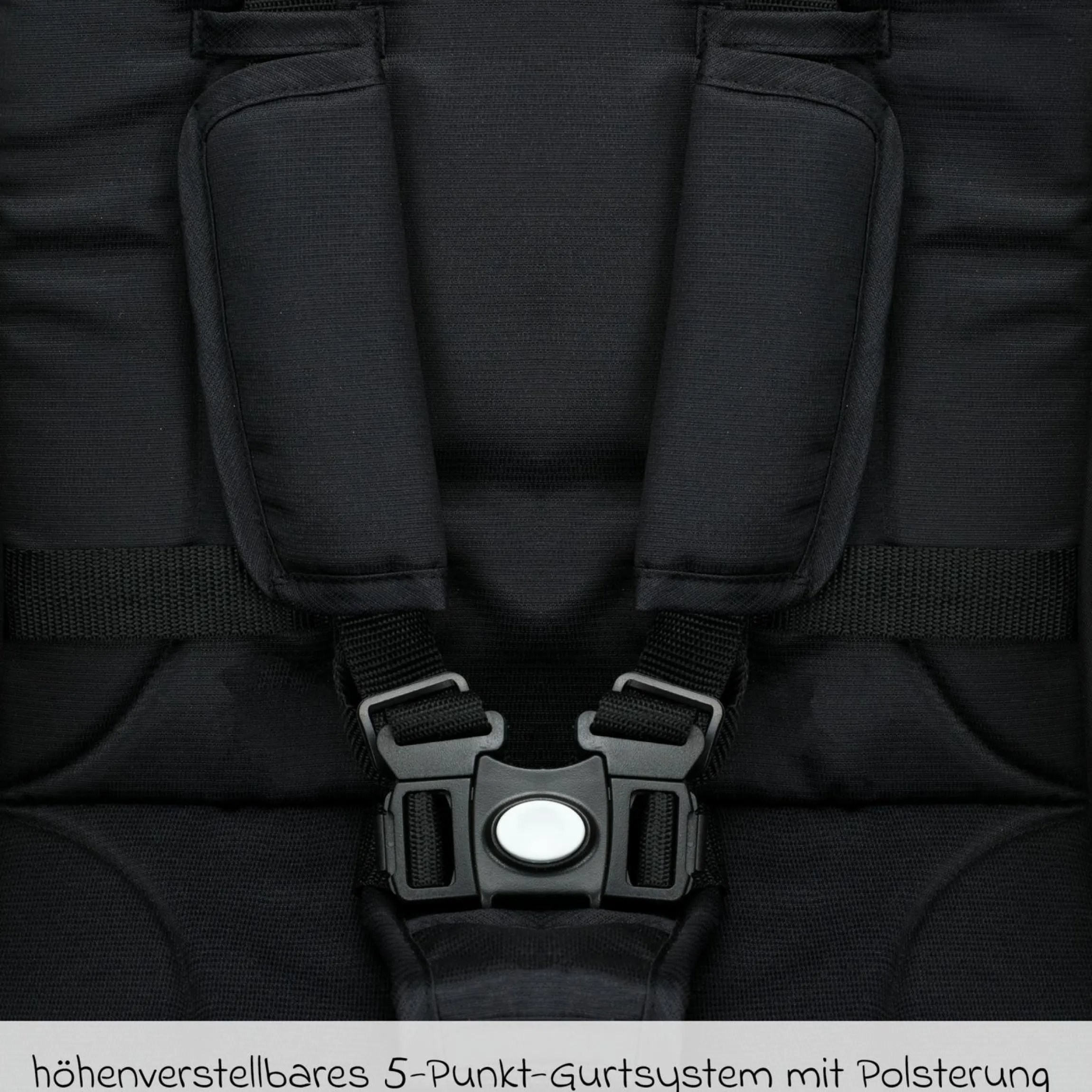 Buggy & Sportwagen Fill Rover bis 22 kg belastbar mit Liegeposition, Trollyfunktion nur 6,8 kg inkl. Schutzpaket - Schwarz