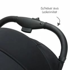 Buggy & Sportwagen Fill Rover bis 22 kg belastbar mit Liegeposition, Trollyfunktion nur 6,8 kg inkl. Schutzpaket - Schwarz