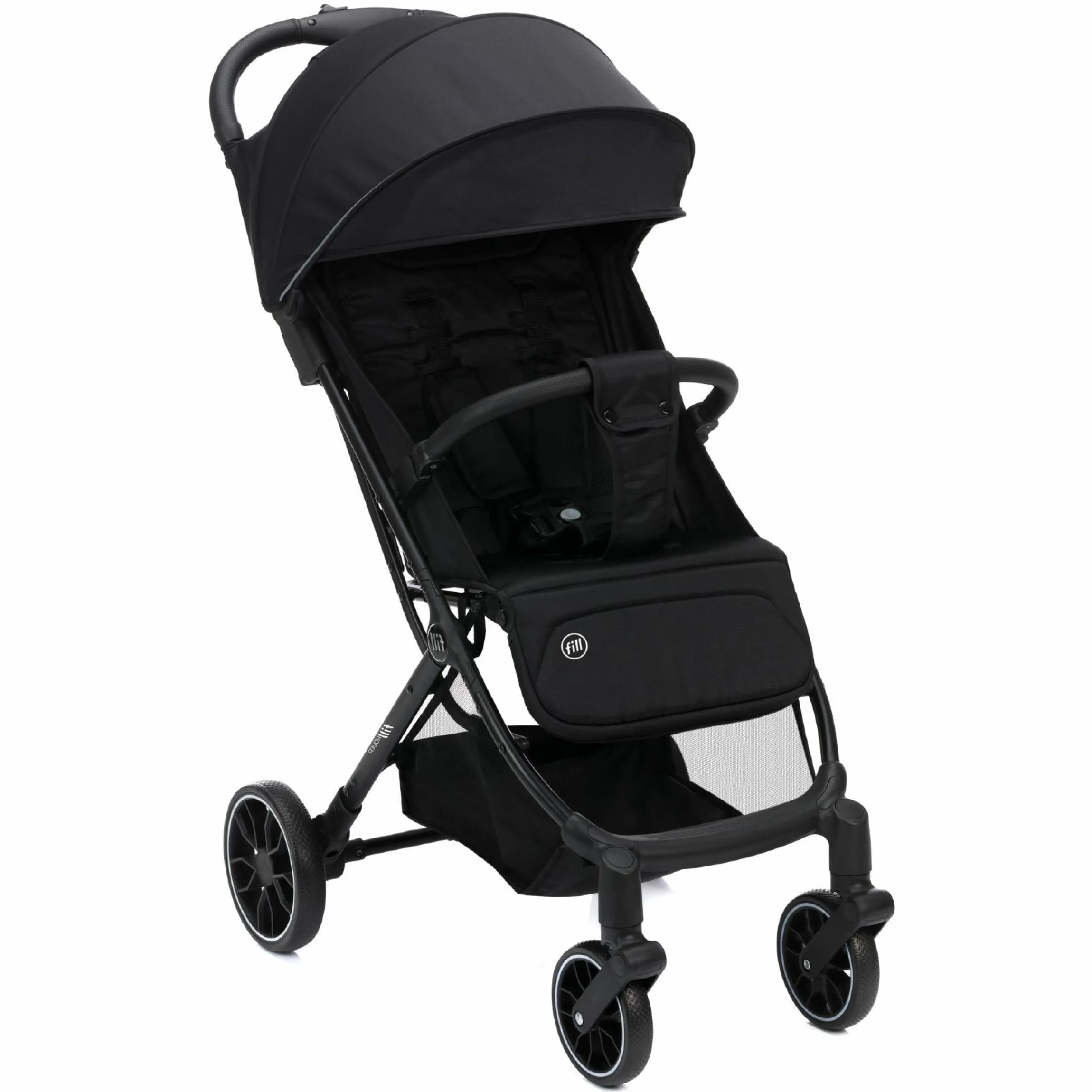 Buggy & Sportwagen Fill Rover bis 22 kg belastbar mit Liegeposition, Trollyfunktion nur 6,8 kg - Schwarz