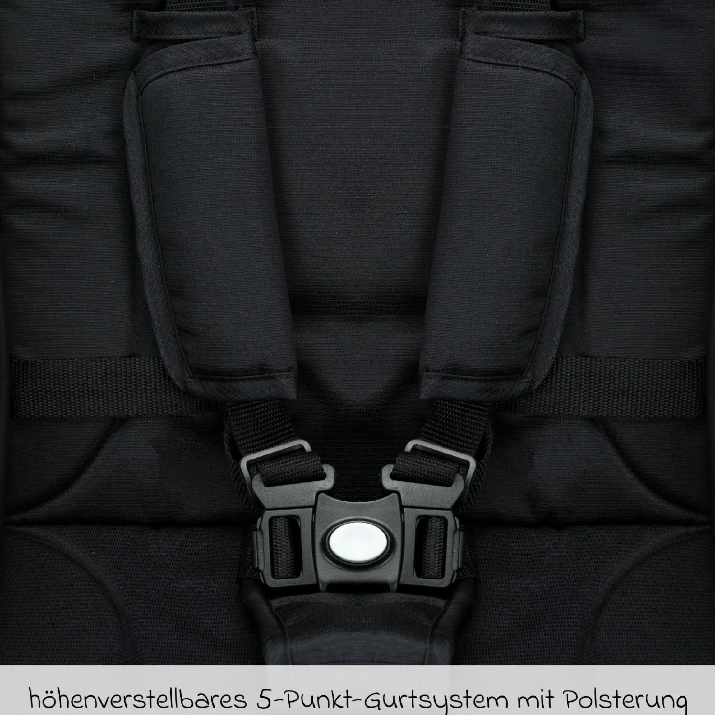 Buggy & Sportwagen Fill Rover bis 22 kg belastbar mit Liegeposition, Trollyfunktion nur 6,8 kg - Schwarz