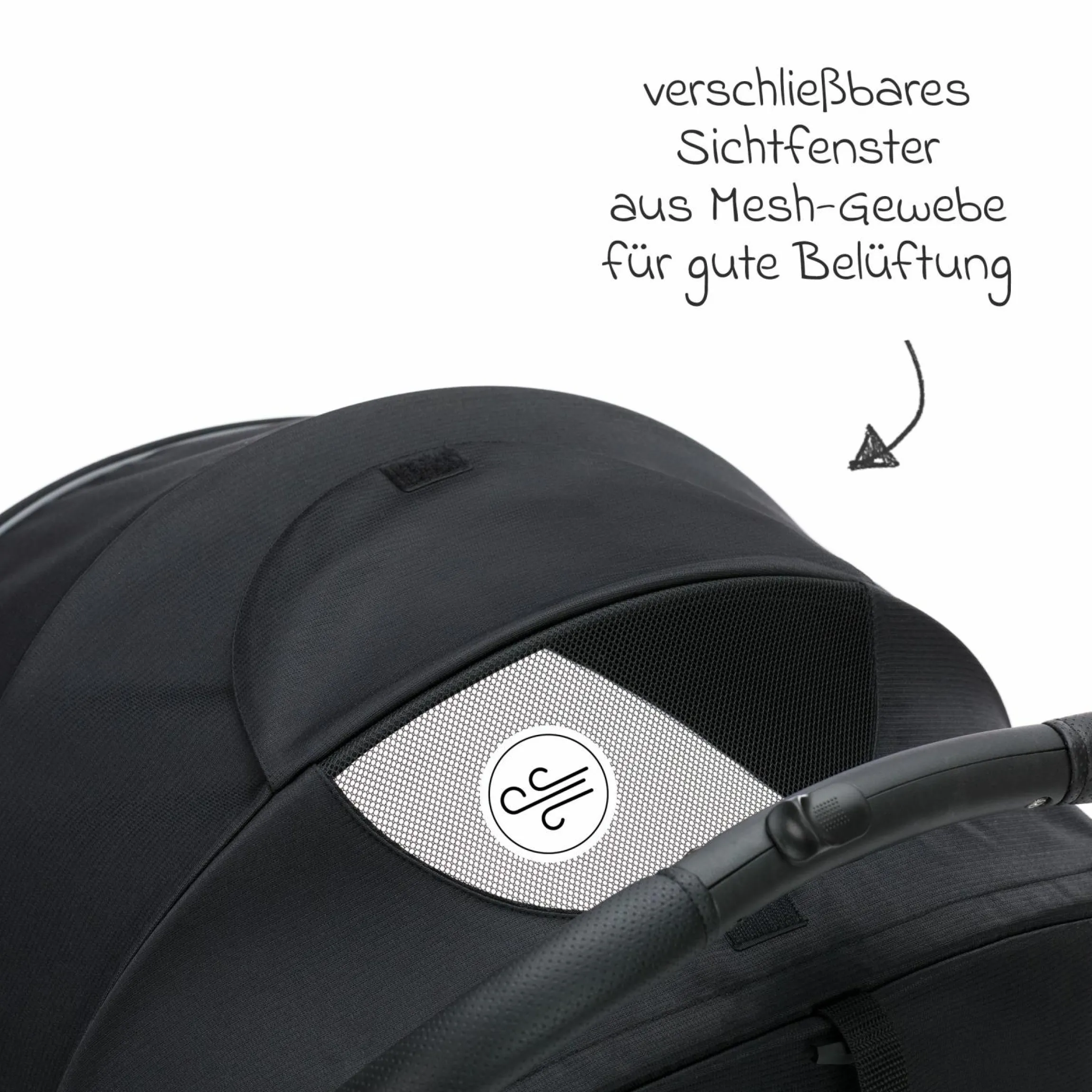 Buggy & Sportwagen Fill Rover bis 22 kg belastbar mit Liegeposition, Trollyfunktion nur 6,8 kg - Schwarz