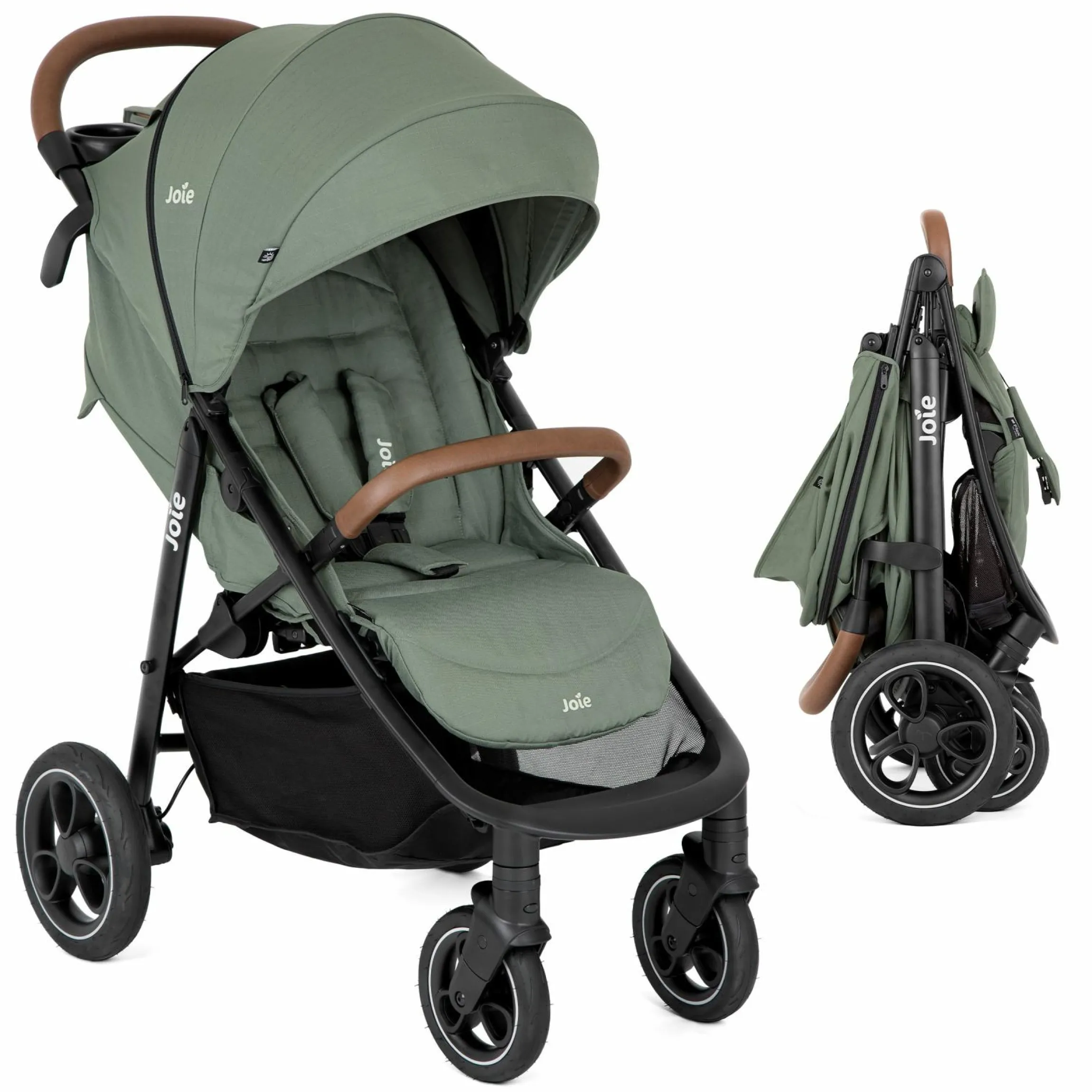 Buggy & Sportwagen Litetrax Pro bis 22 kg belastbar mit Schieber-Ablagefach & Regenschutz - Laurel - Kollektion 2025