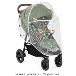 Buggy & Sportwagen Litetrax Pro bis 22 kg belastbar mit Schieber-Ablagefach & Regenschutz - Laurel - Kollektion 2025