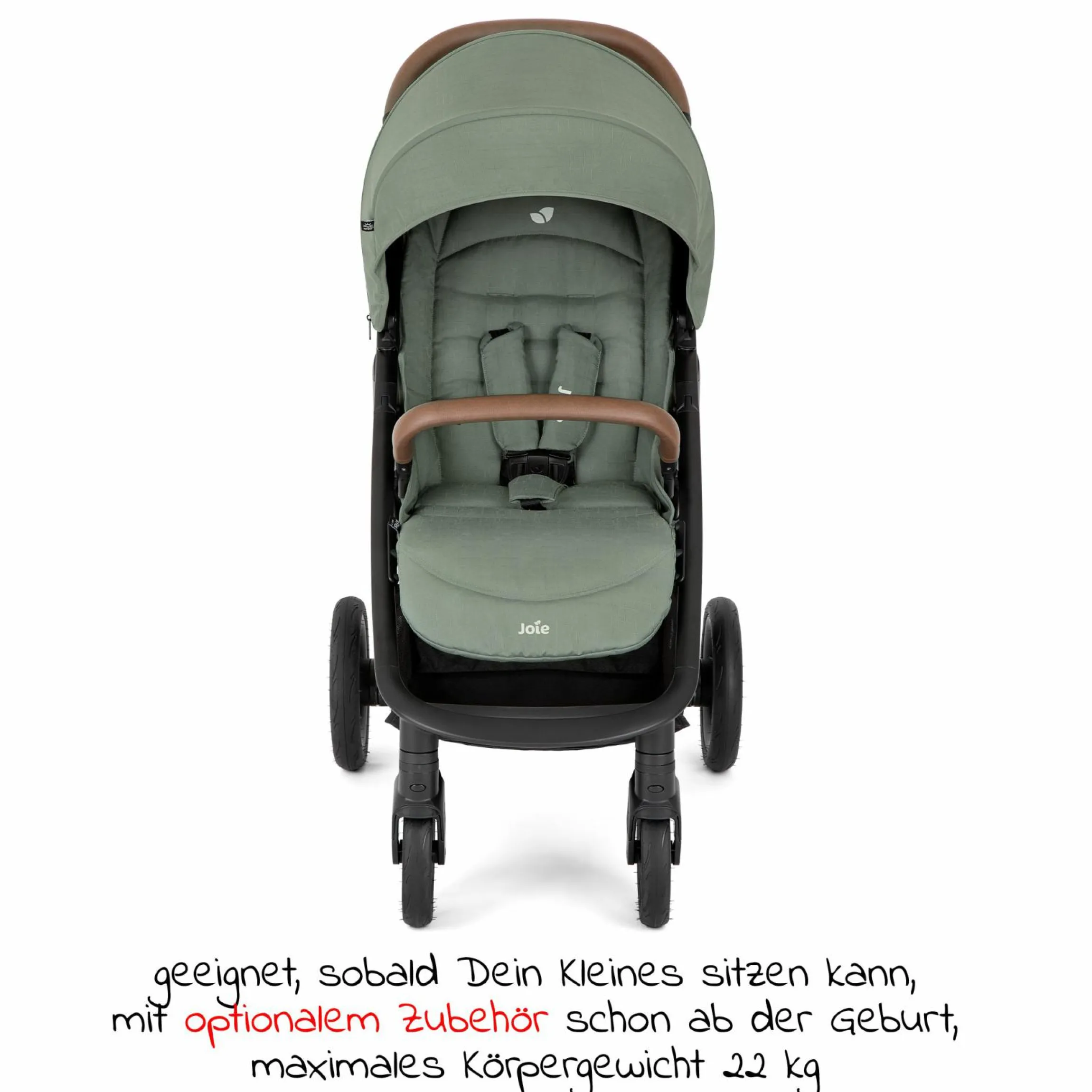 Buggy & Sportwagen Litetrax Pro bis 22 kg belastbar mit Schieber-Ablagefach & Regenschutz - Laurel - Kollektion 2025