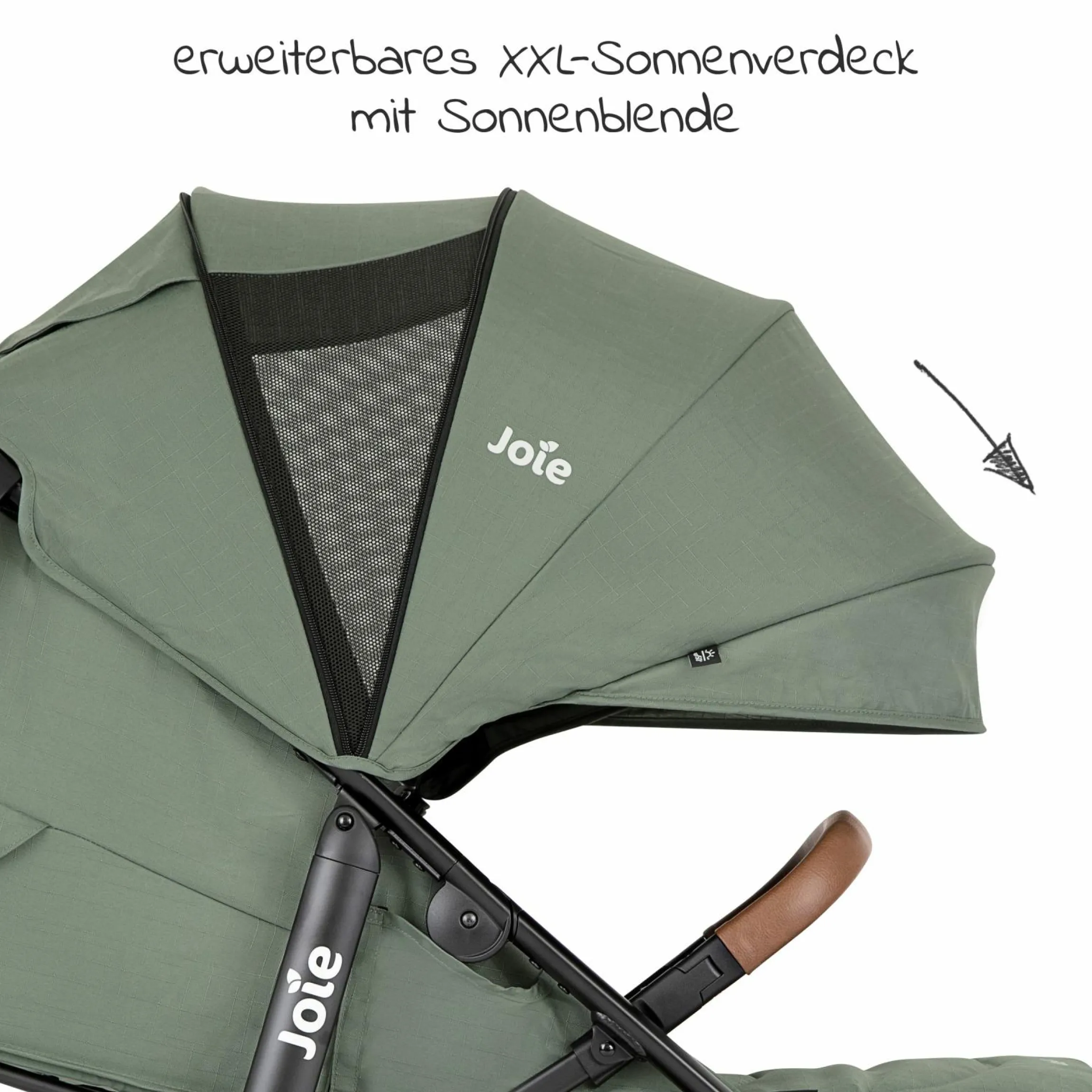 Buggy & Sportwagen Litetrax Pro bis 22 kg belastbar mit Schieber-Ablagefach & Regenschutz - Laurel - Kollektion 2025