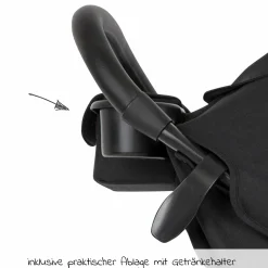 Buggy & Sportwagen Litetrax bis 22 kg belastbar mit Schieber-Ablagefach & Regenschutz - Shale - Kollektion 2025