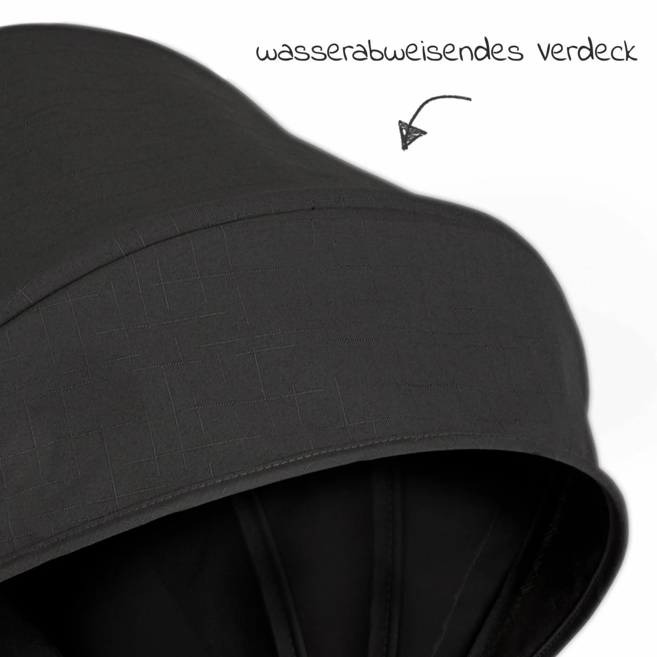 Buggy & Sportwagen Litetrax bis 22 kg belastbar mit Schieber-Ablagefach & Regenschutz - Shale - Kollektion 2025