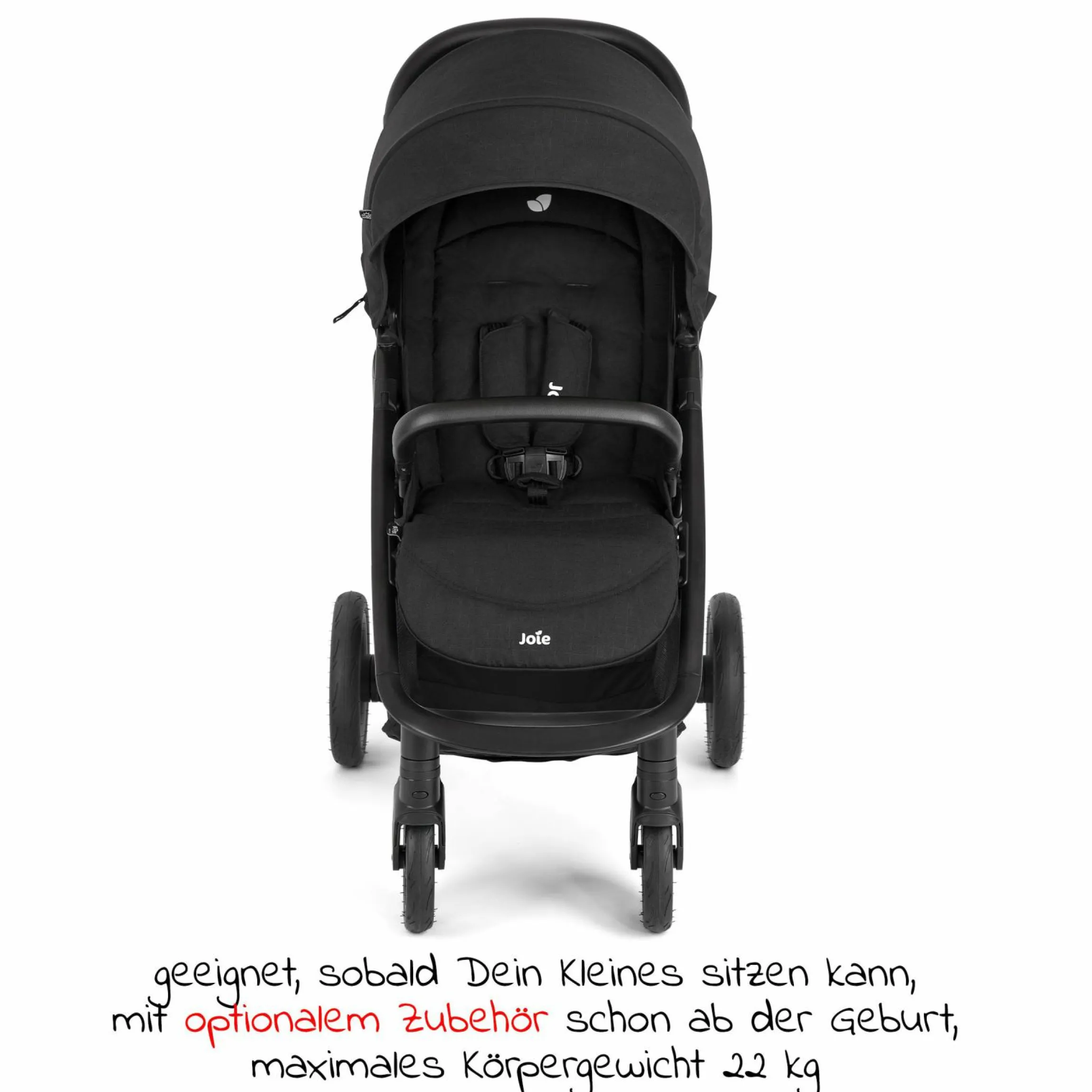 Buggy & Sportwagen Litetrax Pro bis 22 kg belastbar mit Schieber-Ablagefach inkl. Insektenschutz & Regenschutz - Shale - Kollektion 2025