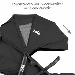 Buggy & Sportwagen Litetrax Pro bis 22 kg belastbar mit Schieber-Ablagefach inkl. Insektenschutz & Regenschutz - Shale - Kollektion 2025
