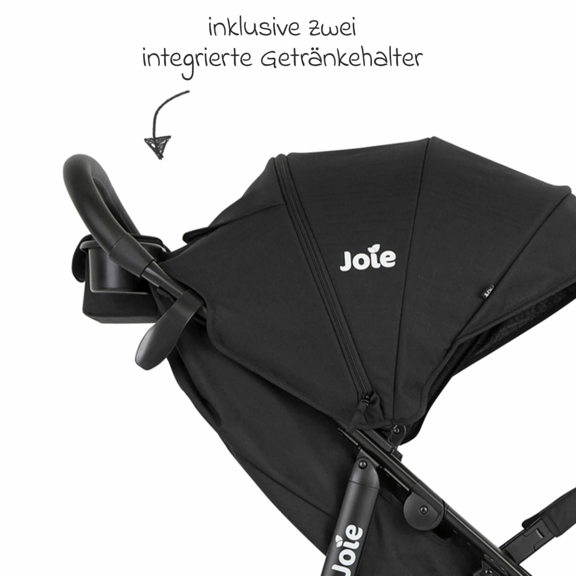 Buggy & Sportwagen Litetrax inkl. Fußsack - bis 22 kg belastbar mit Schieber-Ablagefach & Regenschutz - Shale - Kollektion 2025