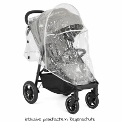 Buggy & Sportwagen Litetrax Pro Air bis 22 kg belastbar mit Luftreifen, Schieber-Ablagefach & Regenschutz - Pebble - Kollektion 2025