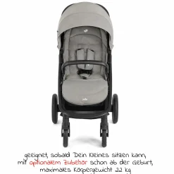 Buggy & Sportwagen Litetrax Pro Air bis 22 kg belastbar mit Luftreifen, Schieber-Ablagefach & Regenschutz - Pebble - Kollektion 2025